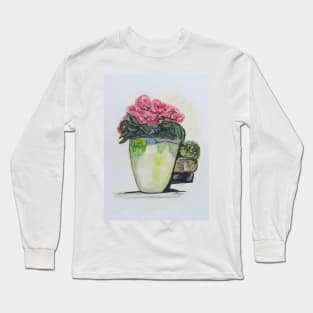 Kimberly's Castellabate Flower Pot Long Sleeve T-Shirt